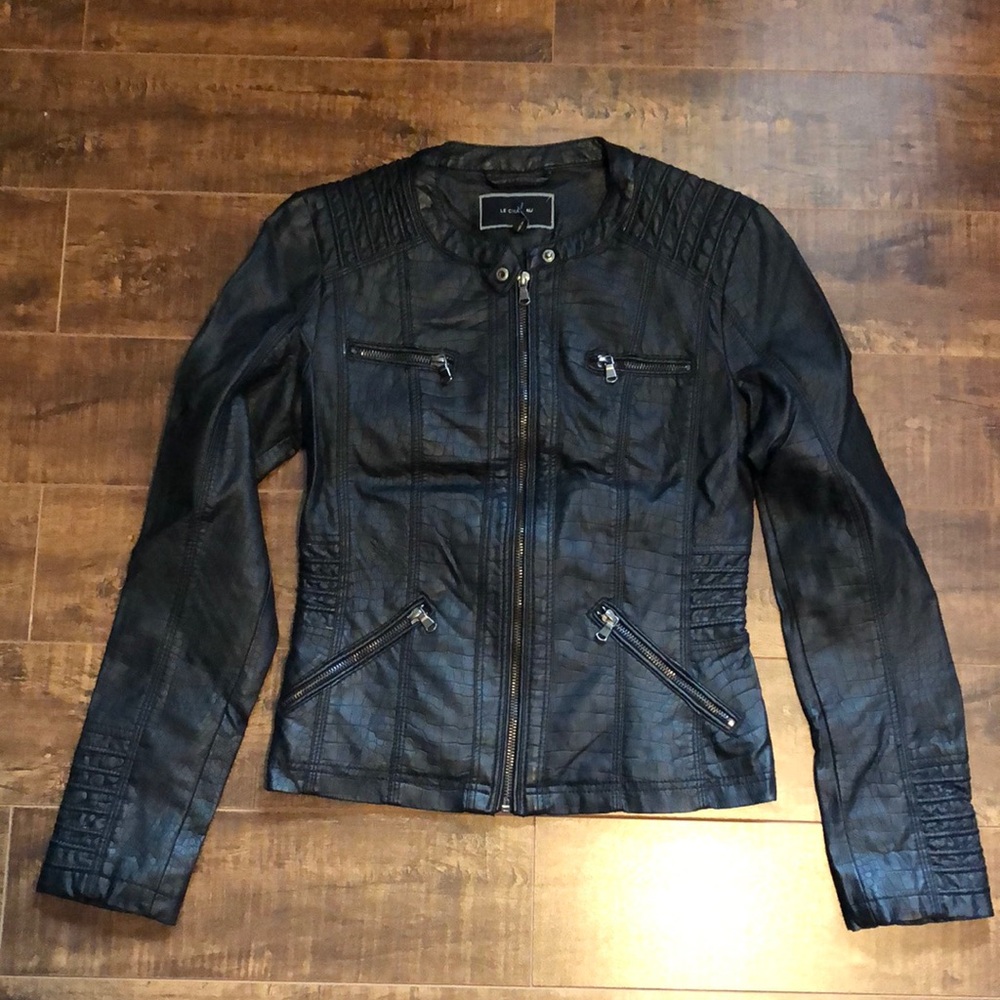 Le Chateau Vegan Leather Moto Jacket